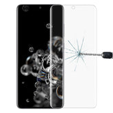 Película de vidrio templado con borde curvo 3D 9H HD para Galaxy S20 Ultra (transparente), para Galaxy S20 Ultra (1 pieza)
